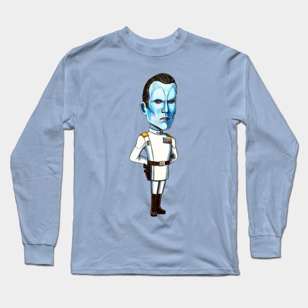 Chibi Thrawn Long Sleeve T-Shirt by tabslabred